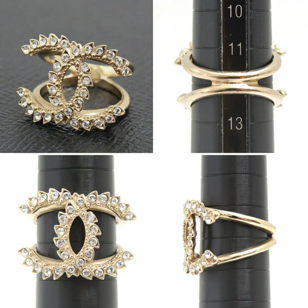 CHANEL Gold Logo Ring - Picture 2 of 10